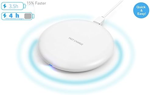 Wireless Charger,Qi Fast Wireless Charger Charging Pad(No AC Adapter),7.5W Wireless Charging for iPhone X iPhon8/8 Plus, 10W Fast Wireless Charging for Samsung Galaxy S9/S9 Plus/S8/Note 8/5/S7 Edge