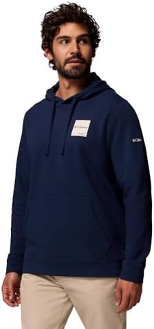 Columbia Trek Hoodie, Fleece mit Aufdruck, Abenteuerbereites Stretch, Verstellbare Kapuze, Baumwollreiches Jersey, Gerippte Kanten, Kängurutasche - Herren