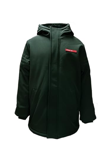 REDSKINS Junior Unisex Kids Jacket Cardigan Girl Boy Parka/Daunenjacke, Green, 12 Jahre