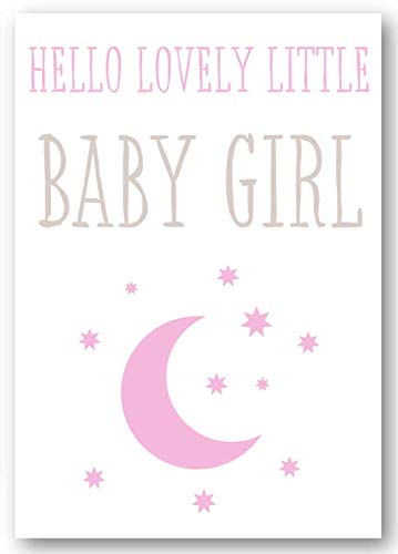 Second Ave Hello Lovely Little Baby Girl Newborn Baby Congratulations Card
