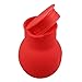 BESTONZON 3pcs Silicone Chocolate Melting Pot Nonstick Candy Melting Pot Microwave Butter Melter Heat Milk Sauce Baking Melting Pot Kit for Chocolate, Butter, Cheese, Caramel (Red)