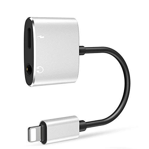 Tenwow Compatible Dual Headphone Adapter Music Charge Phone Call Volume Control Replacement for Phone 7/7P/8/8P/X