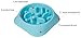 Kuoser Professional Durable Dog Slow Feeder Slow Eating Pet Bowl Non-Toxic Preventing Choking Healthy Design Non-Skid Slow Feed Bowl for Small Cat Dog Pet,Pattern A Blue