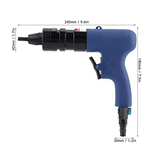 Pneumatischer Nietmesser,Pneumatic Riveter Pneumatische Riveter Luftnietmutternpistole Zugmutter Nail Gun… – Bild 5