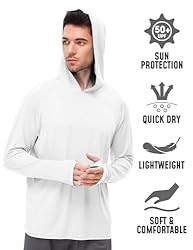 Men's Sun Protection Hoodie Shirt UPF 50+ Long
