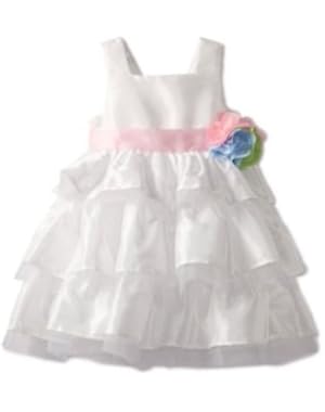 Baby Girls Ivory Flower Dress