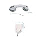 FChome Wall Suction Cup Grab Bars +4 Packs Seamless Sticky Hook,12 Inches Shower Handle Bar Offers Safe Grip with Suction Cup for Safety Grab in Bathroom and Heavy Duty Waterproof Wall Hooks