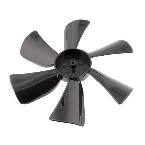 Dumble Fan Blades Replacement with 0.094in D-Bore, 6in Black RV Bathroom Fan Blade Replacement Camper Fan Blade