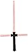 Fun Central AU207 LED Detachable 27 Inch Tri-Saber with Sound - Red