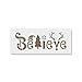 Believe Christmas Stencil - Craft Supplies for Painting, Easy Christmas Craft, Merry Stencils