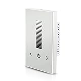 Wall-mounted Glass Touch Panel LED Dimmer Switch Brightness Controller DC 12-24V for Single Color LED Strip Light Lamp-White