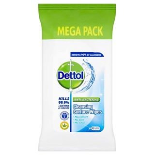 Dettol Anti-Bacterial Cleansing Surface Wipes 72 pack
