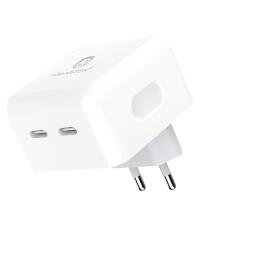 H'MASTON Carregador Tipo C Fonte 40W com Dupla Usb C Rápido Carregamento Simultaneo Compatível com iPhone iPad Samsung
