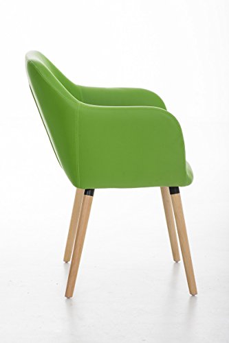 Sedia Cantilever Caro In Similpelle - Con Braccioli, Imbottita, Bianco, Per Sala Pranzo O Ufficio - Foto 9