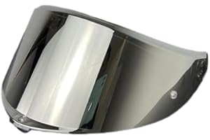 BSTOP K6 Face Shield Replacement Sunscreen for AGV K6 Helmet Shield K6S Visor Anti Uv Windshield (Revo Clear Silver-Day and Night)