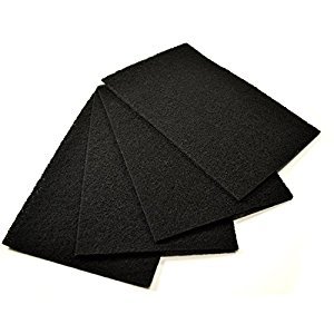 Precut for HPA300 Premium Carbon Activated Pre Filters 4 Pack compatible with HW Air Purifier. Precision Fit for Easy Installation BY CFS