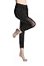 Lotsyle Women's Mesh Yoga Active Workout Pants Spilicing Leggings Capri Pants