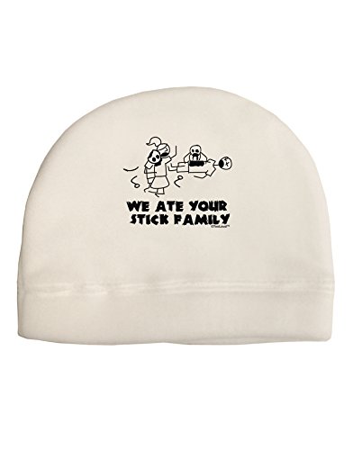 TooLoud We Ate Your Stick Family - Funny Adult Fleece Beanie Cap Hat