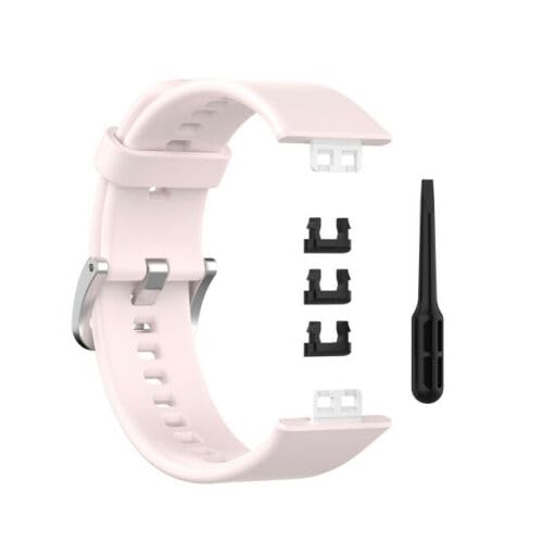 Panda Bobo Compatible with Huawei Watch Fit (TIA-B09/19/29/STA B39) Replacement Silicone Wrist Band Watchband Sport Strap (Light Pink)