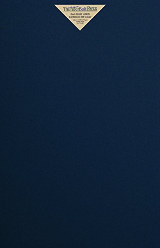 15 Dark Navy Blue Linen 80# Cover Paper Sheets - 11