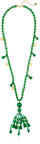 Tassel Green Pendant Necklace 