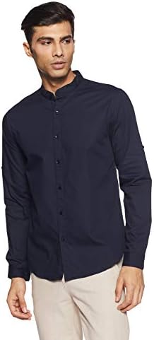 Diverse Mens Solid Slim Fit Long Sleeve 