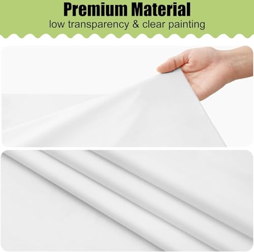 Homaxy Disposable Table Cloth - 6 Pack, Waterproof Plastic Tablecloths Wipe Clean, Decorative Rectangle Leakproof Table Cover for Parties Outdoor, 137 x274 cm, White