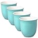 FORLIFE Japanese Teacup (Set of 4), 6.5 oz., Turquoise