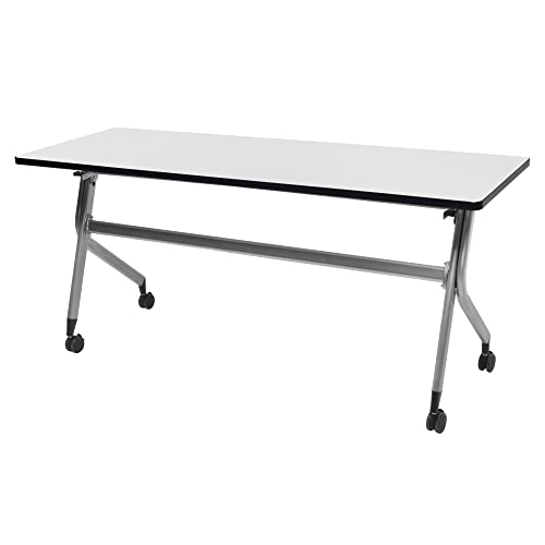 Photo 1 of ***FRAME ONLY - MISSING TABLETOP AND OTHER PARTS - SEE PICTURES***
Regency En Route Flip Top Mobile Training Table 48 in x 24 in.- White top & Grey Base