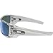 Oakley Men's OO9101 Batwolf Rectangular Sunglasses, Polished Clear/Jade Iridium, 27 mm