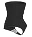SEXYWG Women High-Waist Thong Shapewear Body Tummy Control Cincher Boyshorts,Black,Medium/Large