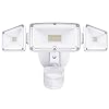 Amico 3 Head LED Security Lights with Motion Sensor, Adjustable 40W, 4000LM, 5000K, IP65 Waterproof, Exterior Flood…