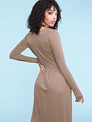 Lock and Love LL WDR2305 Women's Comfy Casual Long