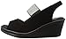 Skechers Cali Women's Rumblers Sparkle on Wedge Sandal, Black, 11 M US