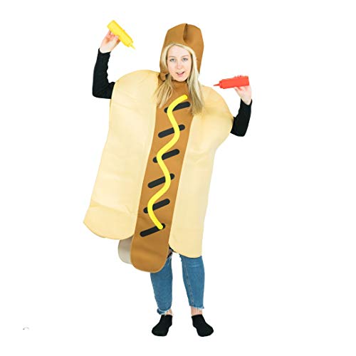 Bodysocks Adult Hot Dog Fancy Dress Costume - Thumbnail 3