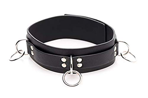 Strict Leather Locking Rubber Collar