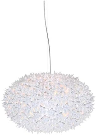 Kartell 0926003 "Bloom" Lamp, Plastic, White, diameter 28 H19 H min÷max: 29÷219 cm