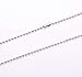 Nickel Plated Ball Chain - (50PACK) - Dog Tag Chains Necklace - Metal Bead Chains 24 Inches Long Ball Size 2.4mm #3 Adjustable Jewelry Findings - Veteran Owned Company