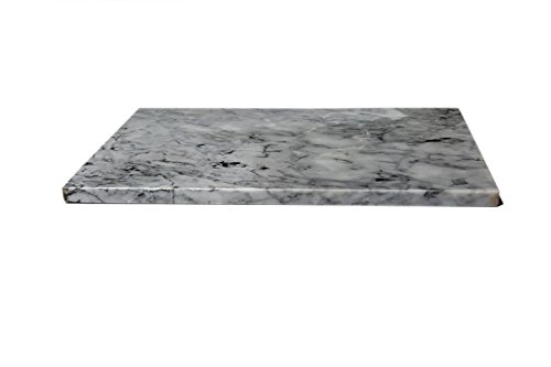 Kota Japan Premium Non-Stick Natural Marble Pastry Board Slab 12" X 16” with No-Slip Rubber Feet for Stability and to Protect your Countertop | Easy to Clean | Stays Cool