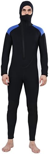 Realon Diving Suit Men 5mm Full Surfing Wetsuit Hoodie Snorkeling Jumpsuit