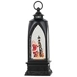 Eldnacele 12” Christmas Snow Globe Lantern