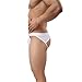 MuscleMate Premium Men's Jockstrap Men's Hot Thong Underwear Low Raise, Comfort, (S, White)