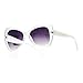 SA106 Unique Oversized Cat Eye Hybrid Butterfly Sunglasses White
