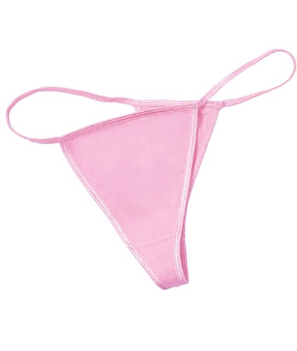 Bella Women's Cotton/Spandex Thong BEL301, Small, Pink
