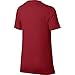NIKE Boys' Short-Sleeve Training Shirt, University Red, Large