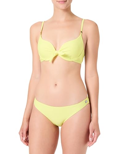 Haute pression Bikini-Set mit Schalen, einfarbig, Pastellgelb, 42