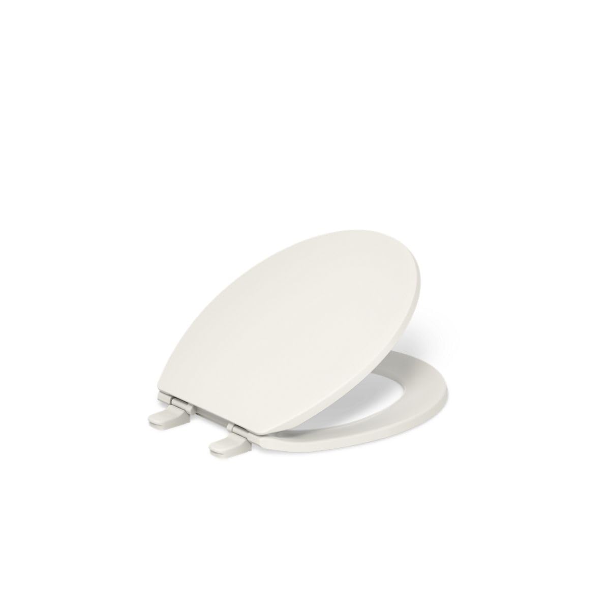 KOHLER K-4775-96 Brevia with Quick-Release Hinges Round-Front Toilet Seat, Biscuit