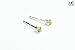 Tiny Birthstone Gemstone Post Stud Earrings in Sterling Silver | Multiple Color Choices & Sizes | Birthday Earrings for Women (3mm, August | Lime Green Peridot)