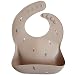 Mushie Silicone Baby Bib | Adjustable Fit Waterproof Bibs (Rocket Ship)