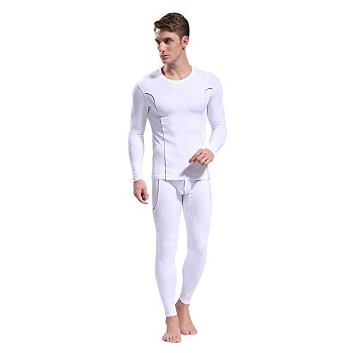 Yocheerful Mens Thermal Underwear Shapewear Autumn Winter Solid